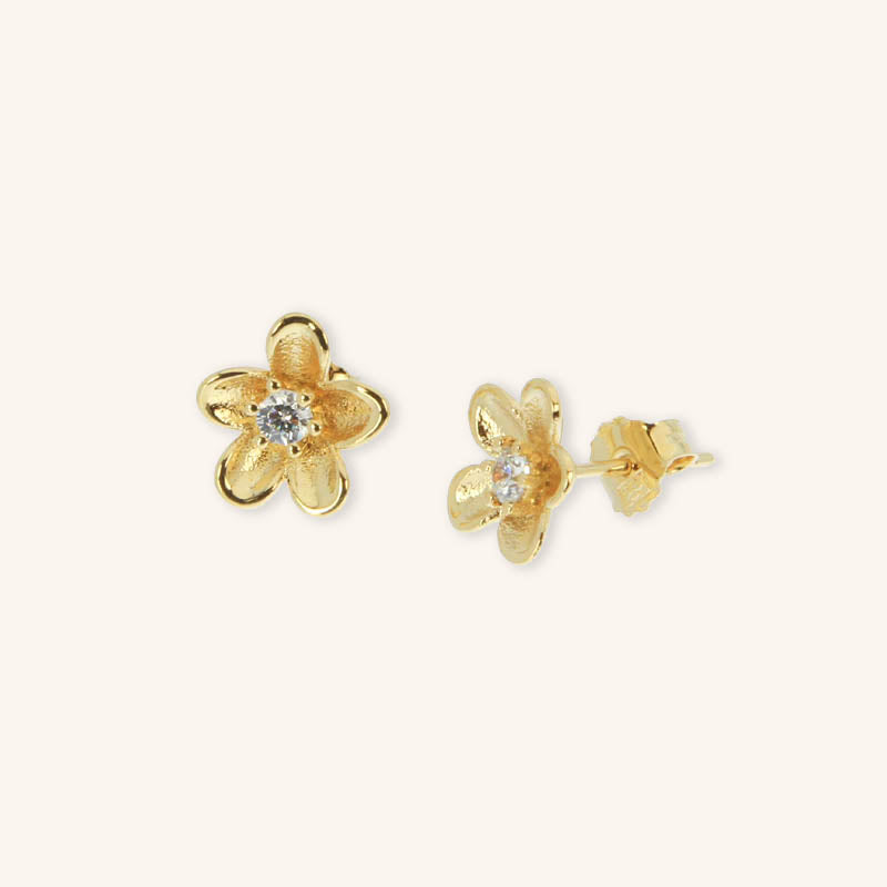 Flower flea earring