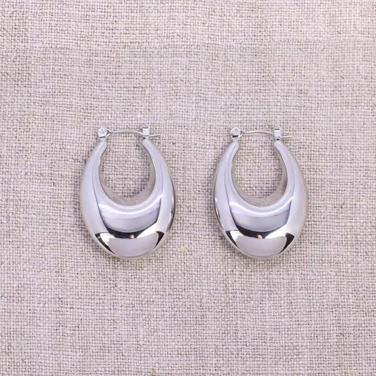 Irena Oval Hoop Earrings