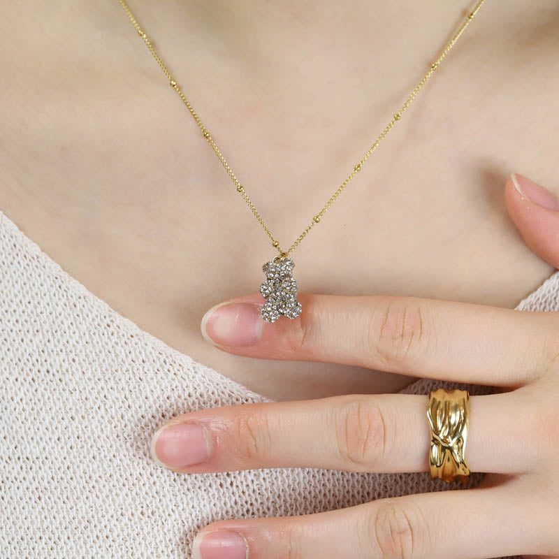 Jan Teddy Bear Necklace