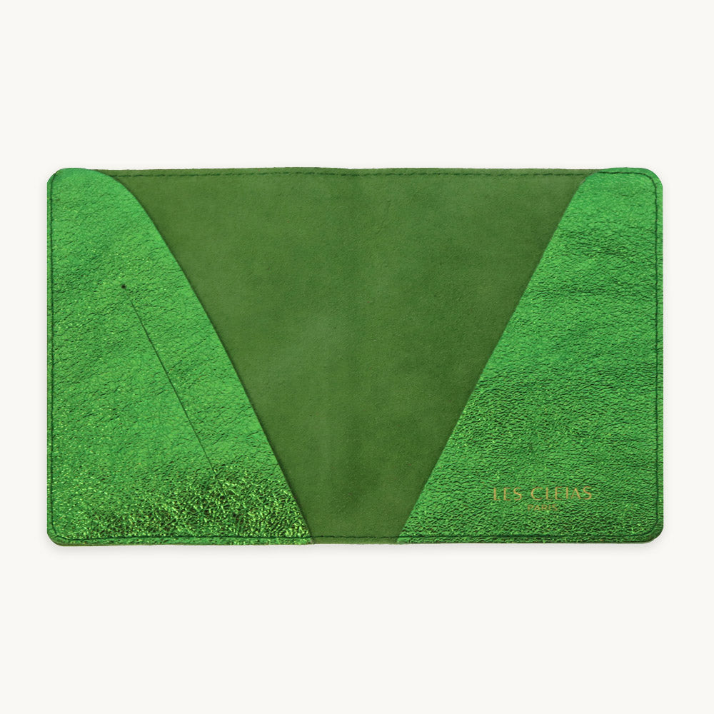 Emerald Green Leather Passport Cover