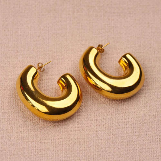 Mirelle XL Oval Hoop Earrings