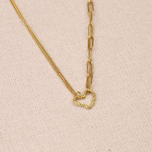 Loviane Heart Double Rows Necklace