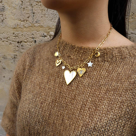 Edelis Multi Mother-of-pearl Charms Necklace