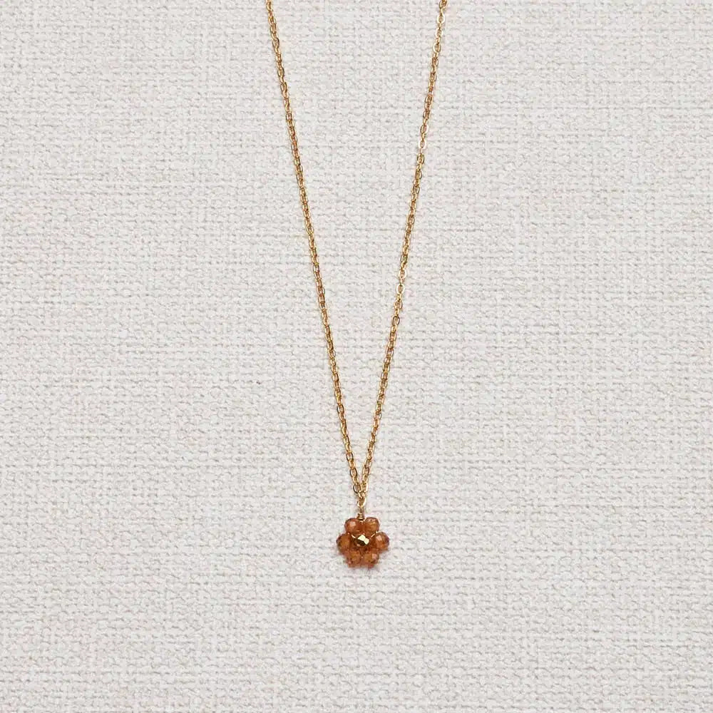 Mini Maya Flower Necklace – Green Lemon Atelier