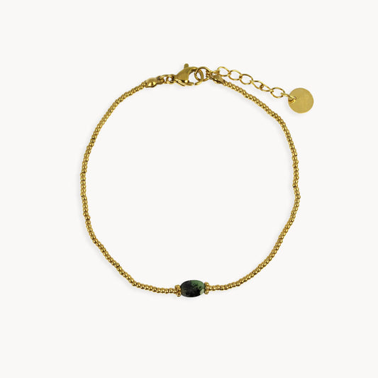 Laurence fine oval stone Bracelet