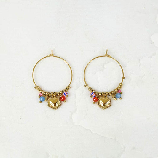 Caleïs heart Hoop Earrings