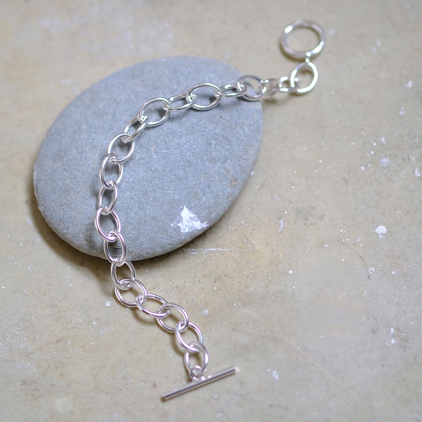 Sterling Silver Oval Links Bracelet