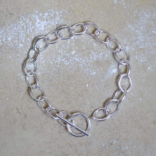 Sterling Silver Oval Links Bracelet