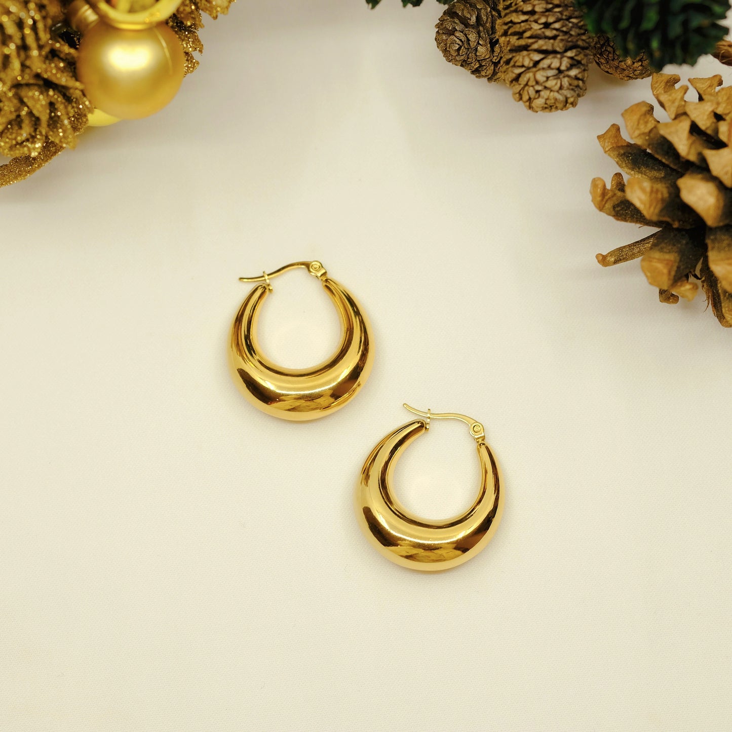 Cristalla Hoop Earrings