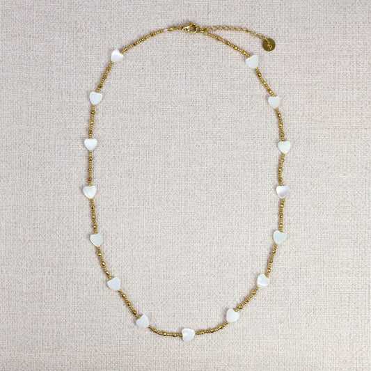 Kirlia Heart Mother-of-Pearl Necklace