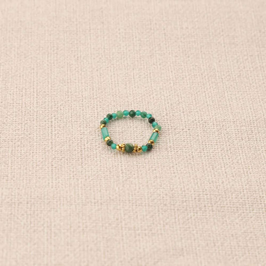 Mandana_gemstones_elastic_ring Green