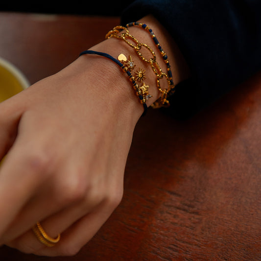 Marivelle charms fabric Bracelet