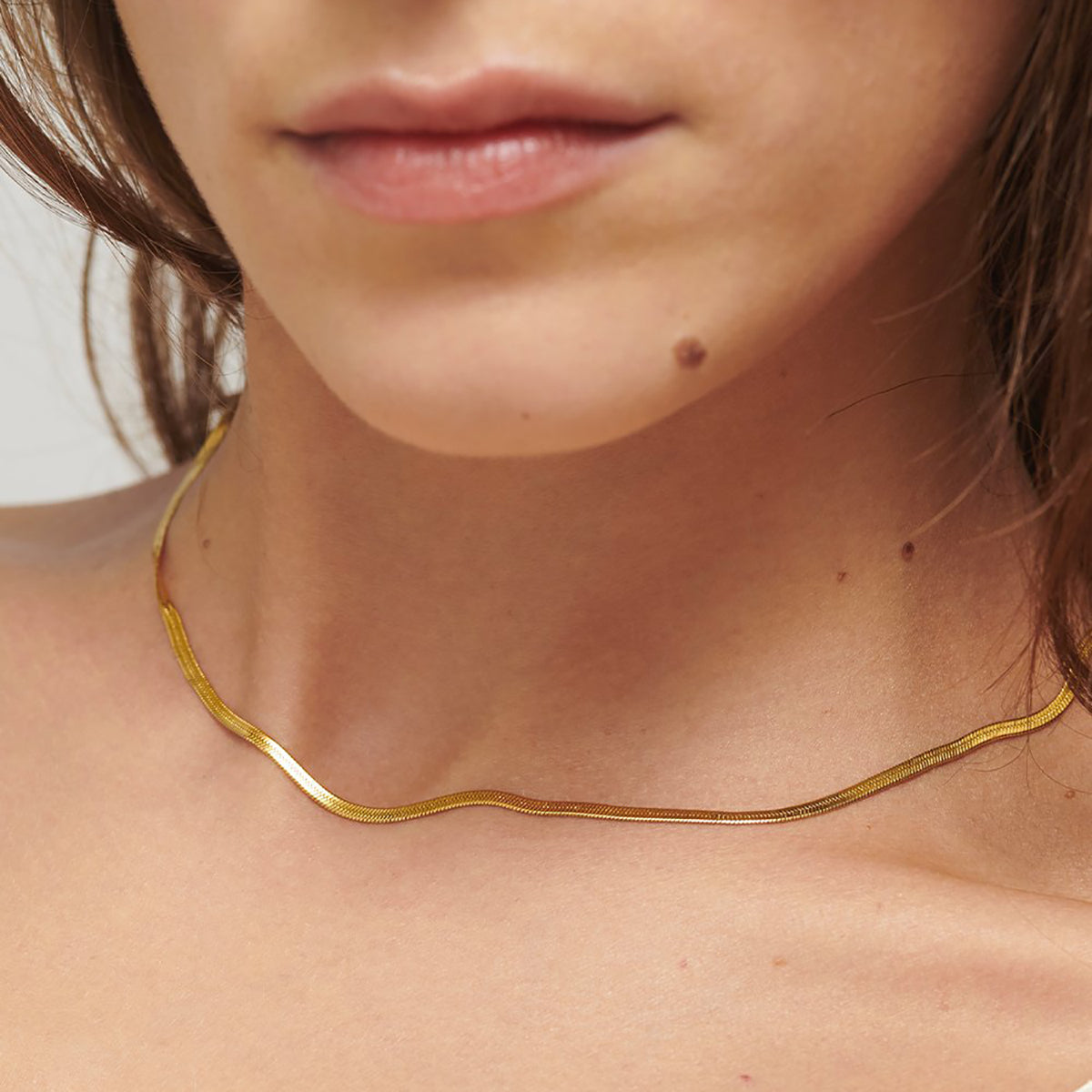 Athena Snake short necklace