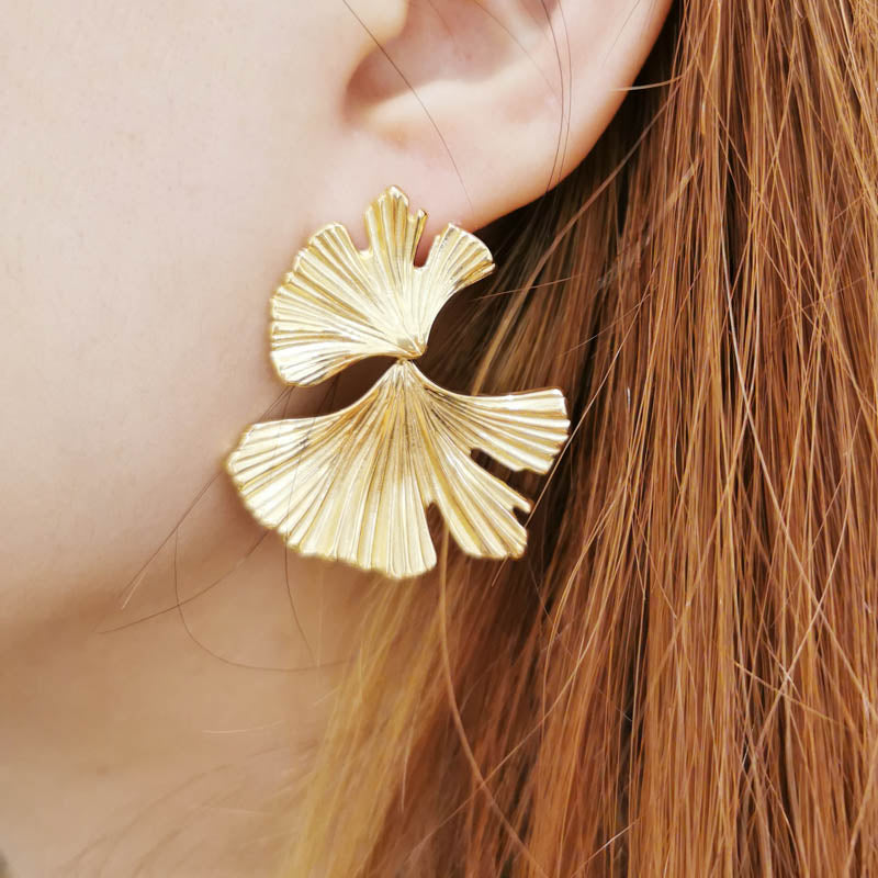 Big Ginkgo ST earrings