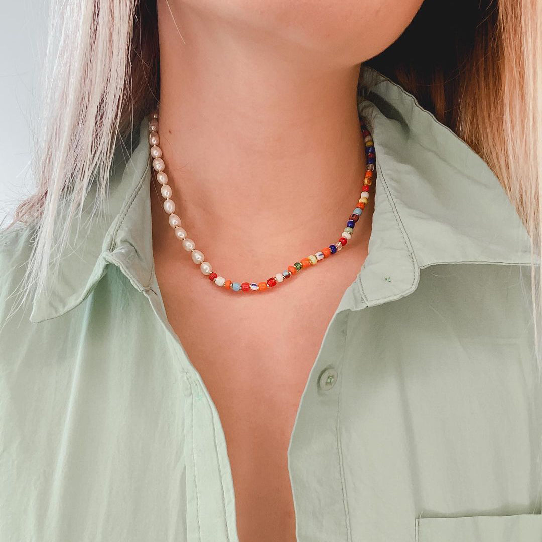 Fantasia II ST necklace-pearls/beads
