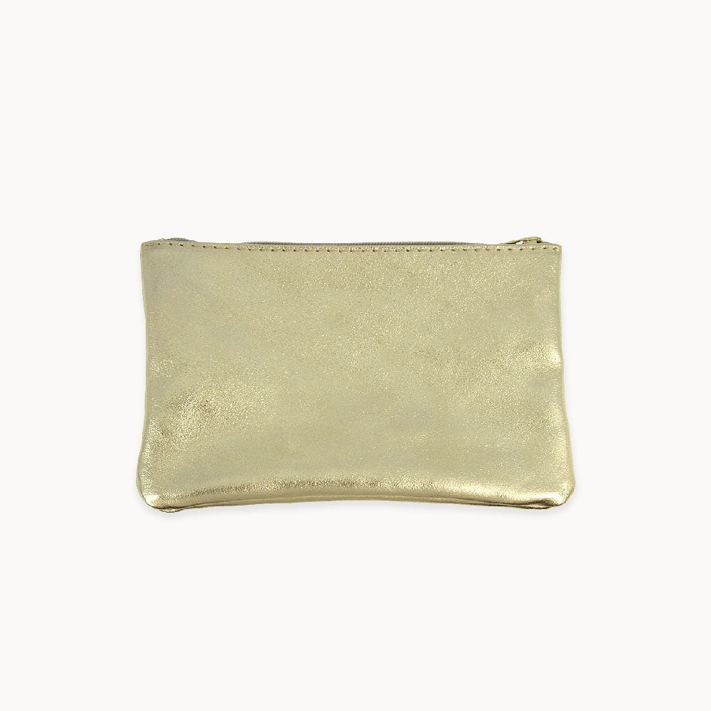 Metallic Zip Pouch S