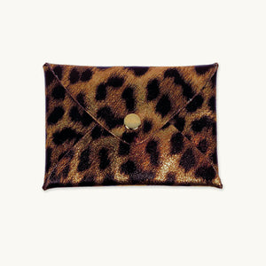 Brown Leopard Mini Origami Wallet