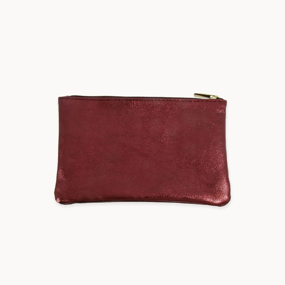 Metallic Zip Pouch S