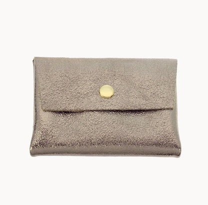 Champagne Gold Metallic Two Layer Wallet
