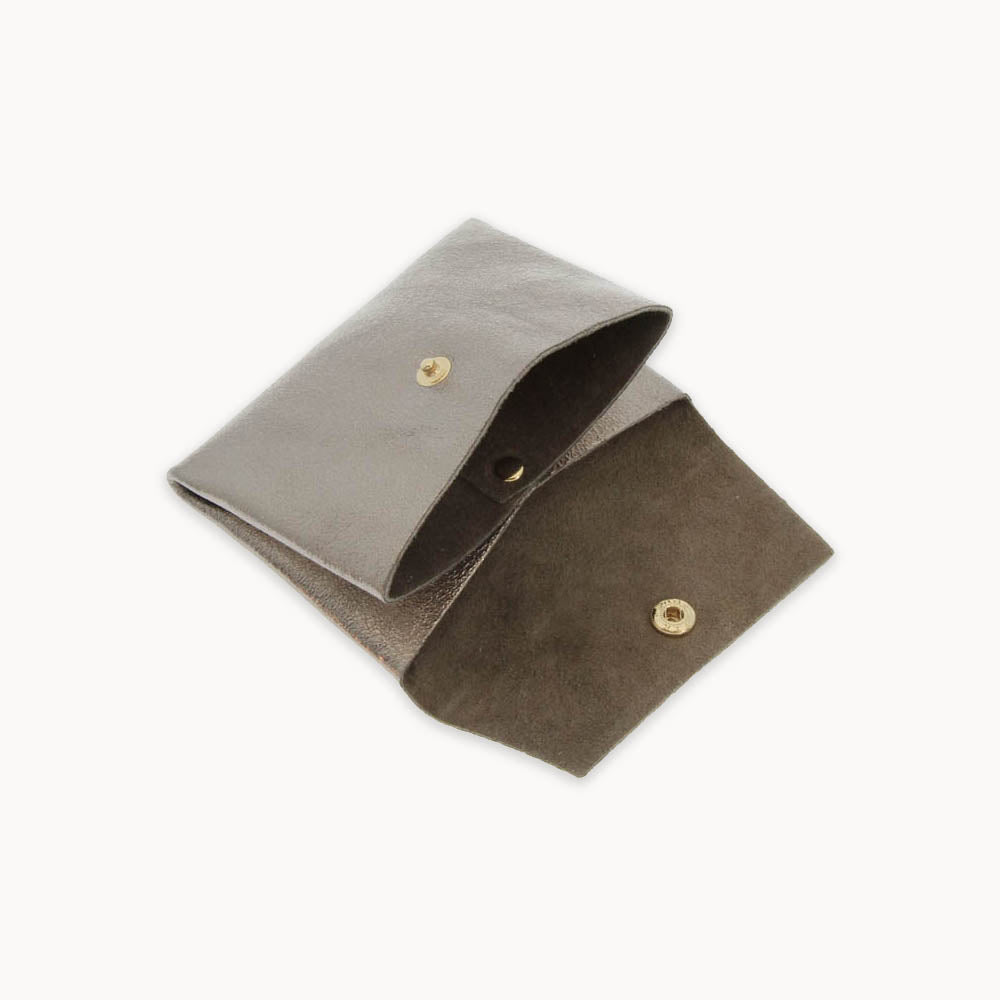 Champagne Gold Metallic Two Layer Wallet