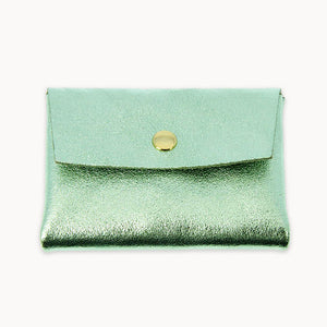 Mint Metallic Two Layer Wallet