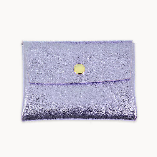 Lavender Metallic Two Layer Wallet