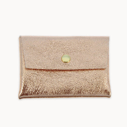 Rose gold Metallic Two Layer Wallet