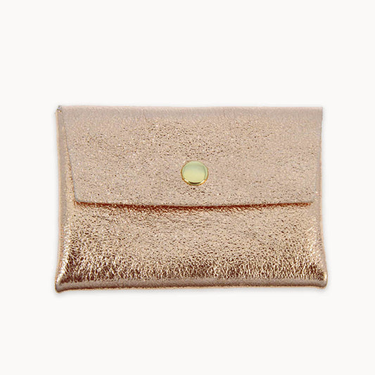 Rose gold Metallic Two Layer Wallet