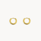 Thick Round Hoop Earrings