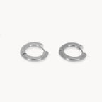 Thick Round Hoop Earrings