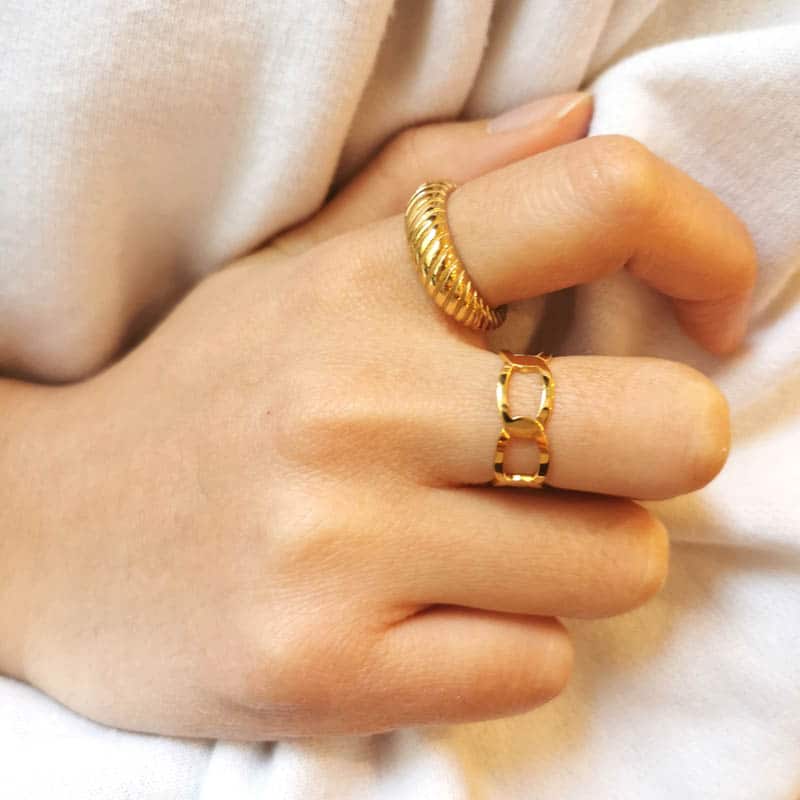 Chains Adjustable Rings