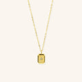 Rectangle Plain Star Pendant ST Necklace