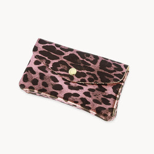 Pink Leopard Twin clutch bag