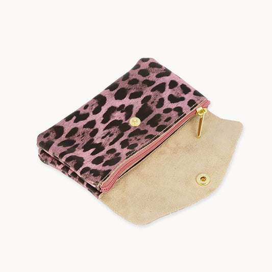 Pink Leopard Twin clutch bag