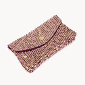 Purple Glitter Pattern Twin clutch bag