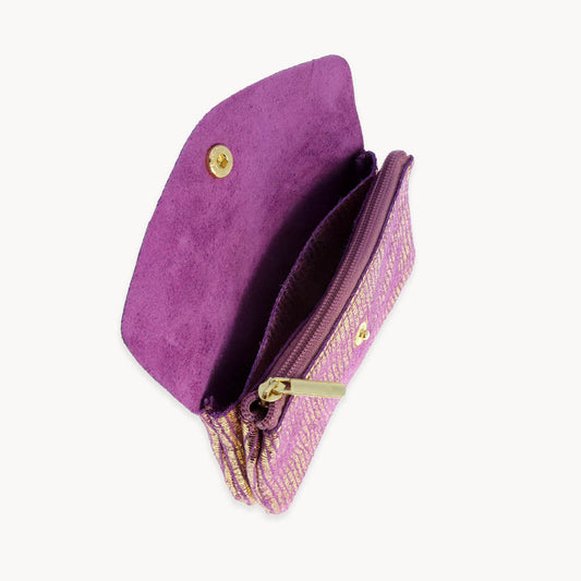 Purple Glitter Pattern Twin clutch bag