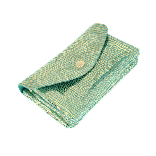 Sky blue Pattern Twin clutch bag