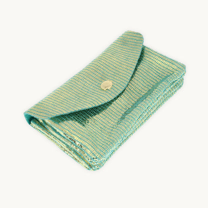 Sky blue Pattern Twin clutch bag