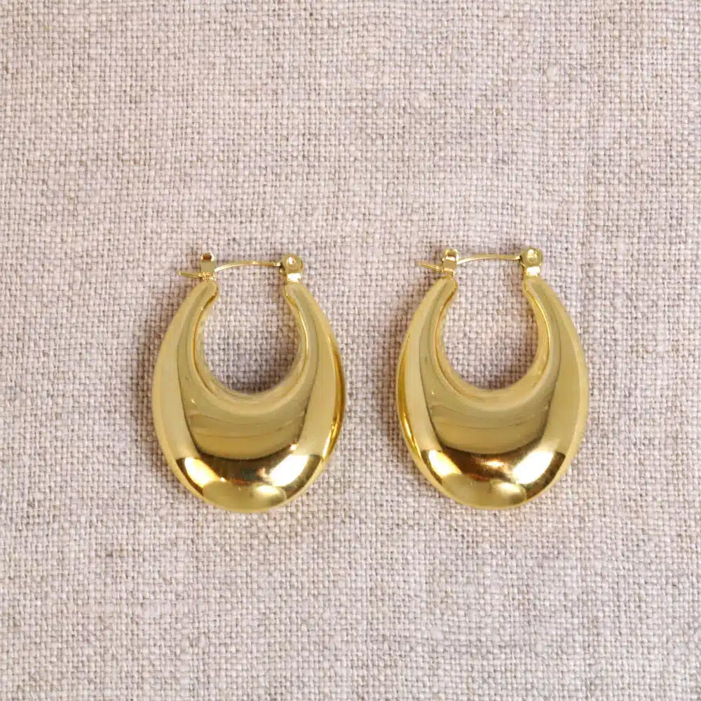 Irena Oval Hoop Earrings