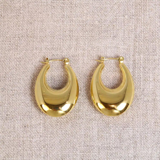 Irena Oval Hoop Earrings