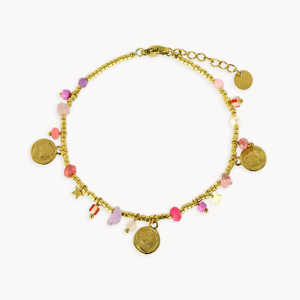 Silas Medallions Stone Bracelet