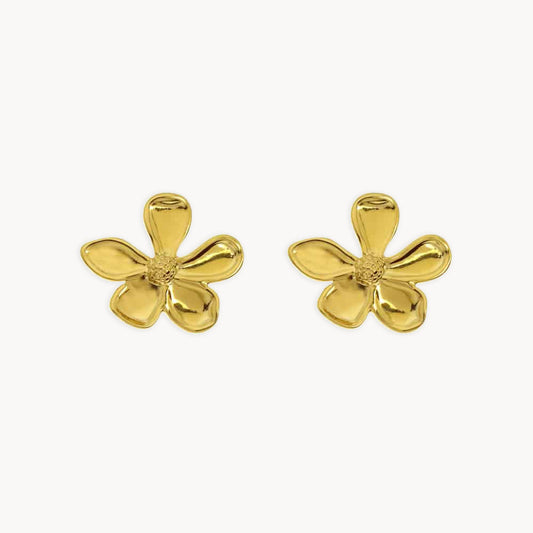 Ranunculus Big Flower Earrings