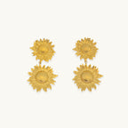 Harper Double Sunflow Earrings