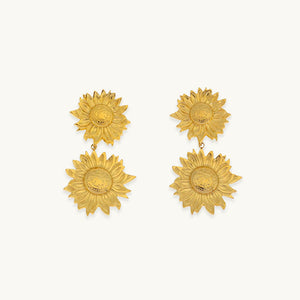 Harper Double Sunflow Earrings