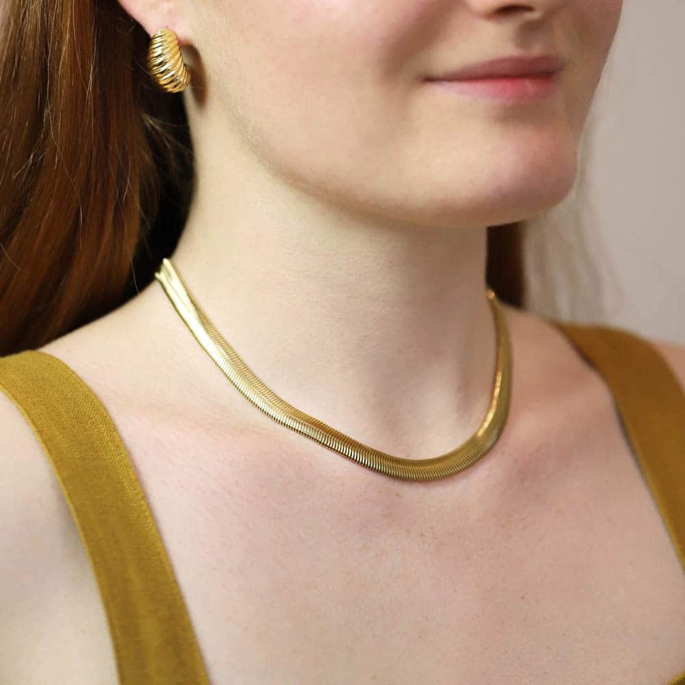 Jacinthe Snake Thick Necklace