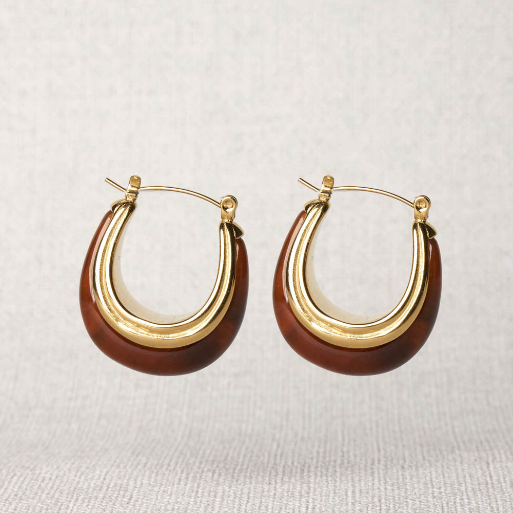Danaïs Resin Outer Earrings