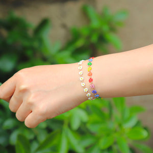Flowers-Powers stretchable bracelet
