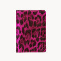 Fuchsia Leopard Leather Passport Cover