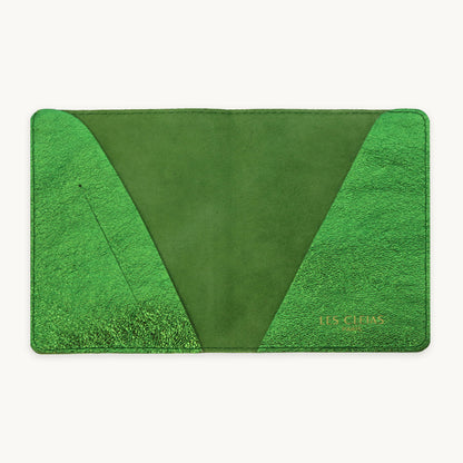 Emerald Green Leather Passport Cover