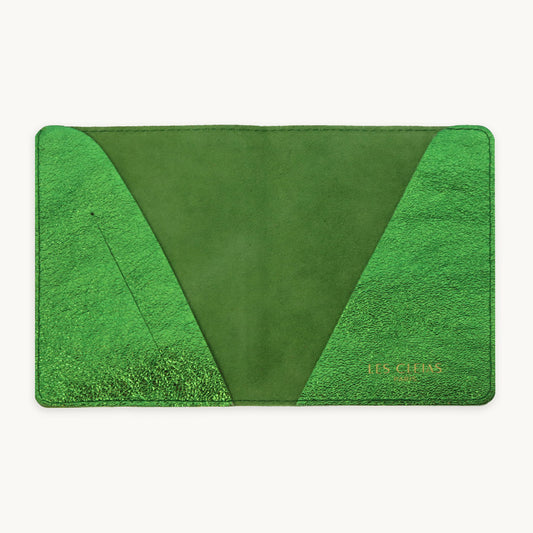 Emerald Green Leather Passport Cover